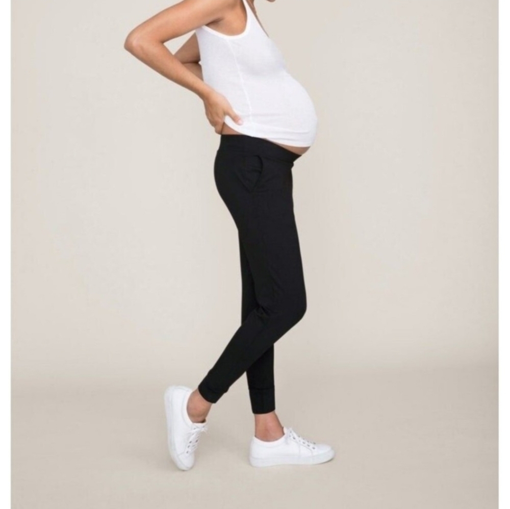 Hatch The Easy Pants Maternity Gray Leggings Casual Lounge XS